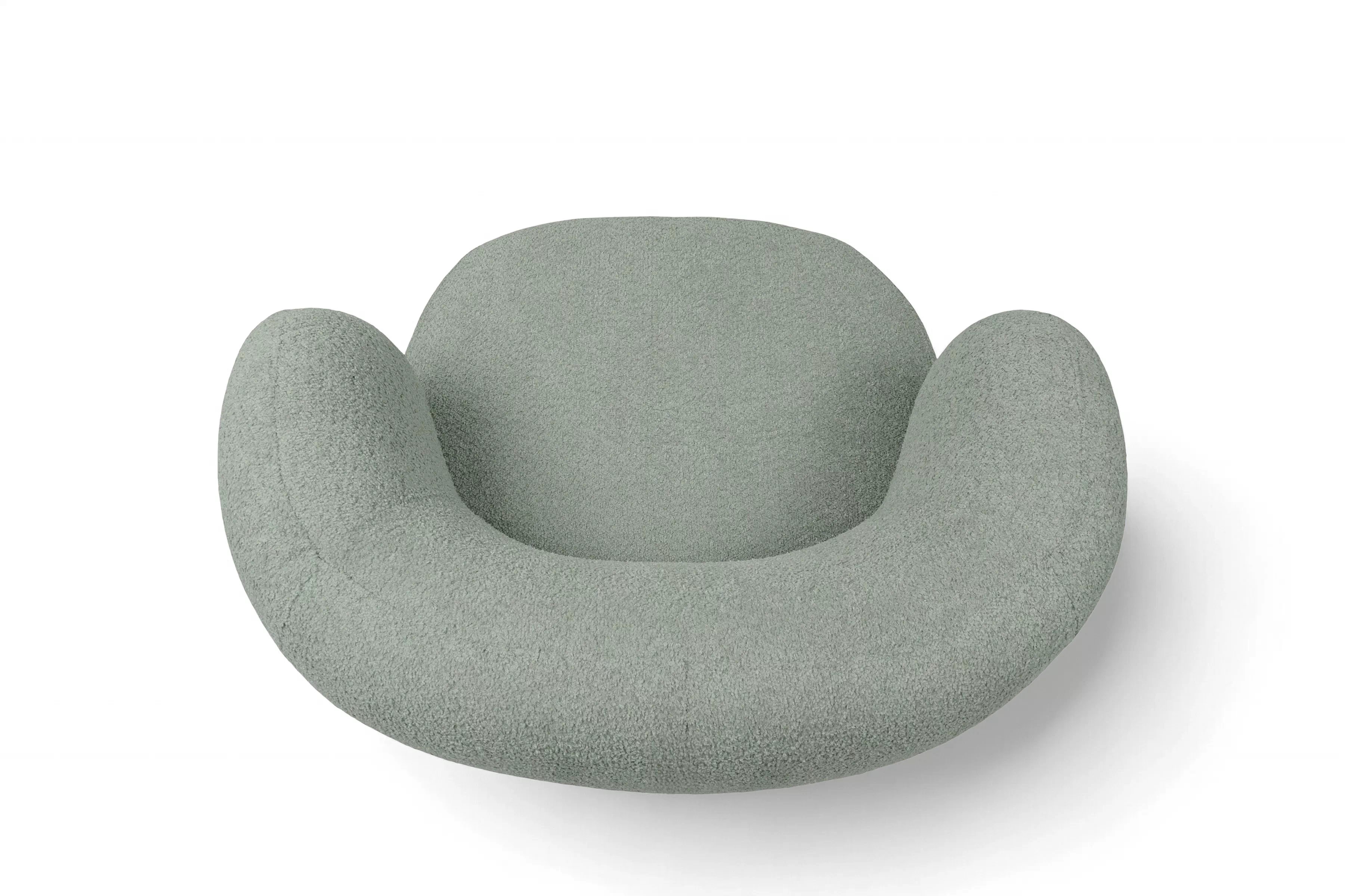 Relaxační křeslo Skindi - zelená bouclé Catch Me 13 Křeslo čalouněná Skindi - zielona bukla Catch Me 13