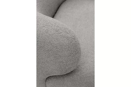 Relaxační křeslo Skindi otočné - šedá bouclé Catch Me 24 Křeslo čalouněná Skindi obrotowy - šedá boucle Catch Me 24