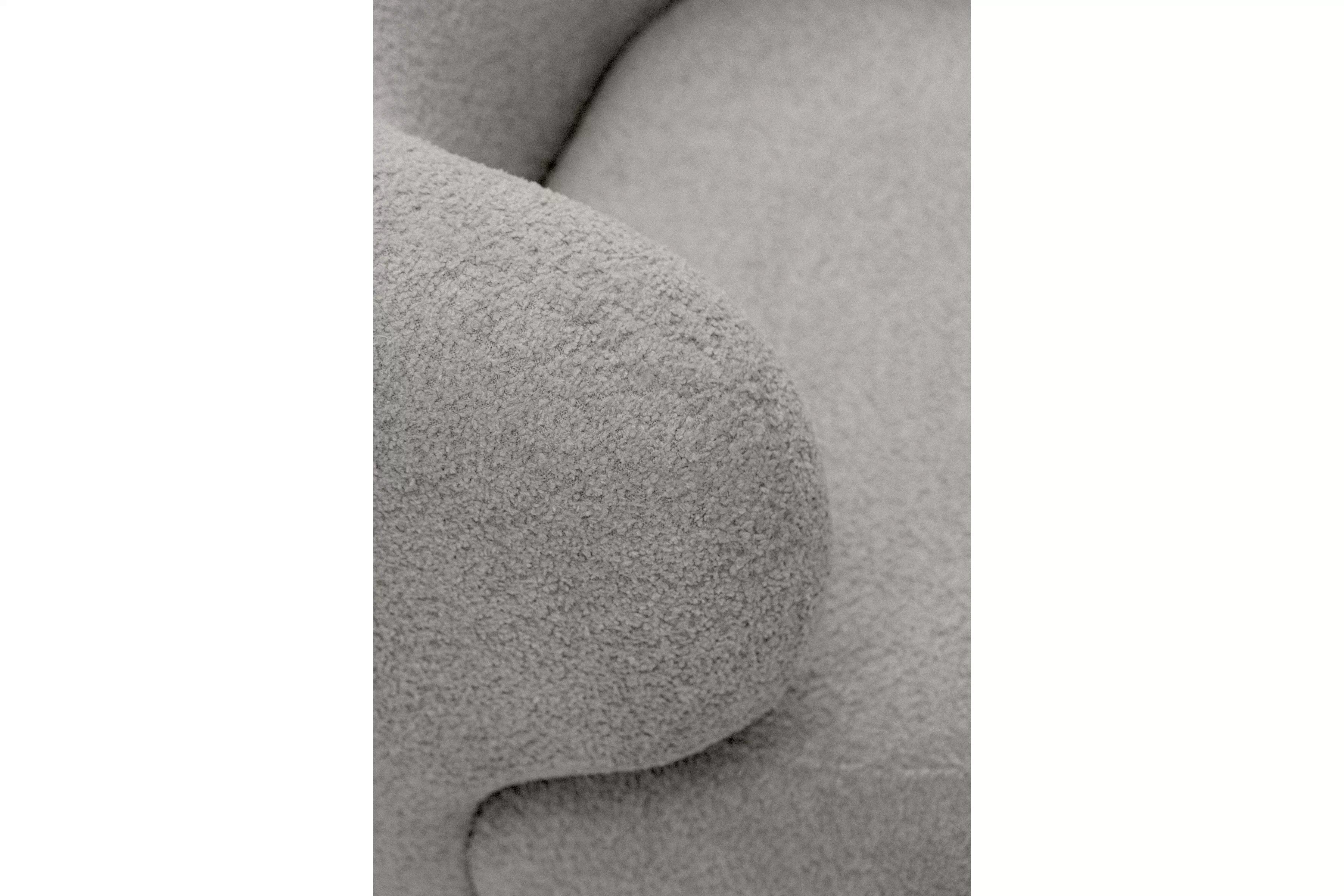 Relaxační křeslo Skindi otočné - šedá bouclé Catch Me 24 Křeslo čalouněná Skindi obrotowy - šedá boucle Catch Me 24