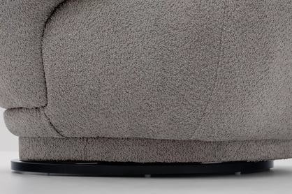 Relaxační křeslo Skindi otočné - šedá bouclé Catch Me 24 Křeslo čalouněná Skindi obrotowy - šedá boucle Catch Me 24