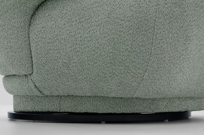 Relaxační křeslo Skindi otočné - zelená bouclé Catch Me 13 Křeslo čalouněná Skindi obrotowy - zielona boucle Catch Me 13