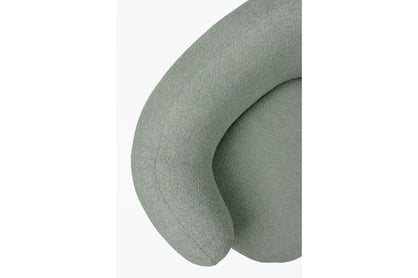 Relaxační křeslo Skindi otočné - zelená bouclé Catch Me 13 Křeslo čalouněná Skindi obrotowy - zielona boucle Catch Me 13