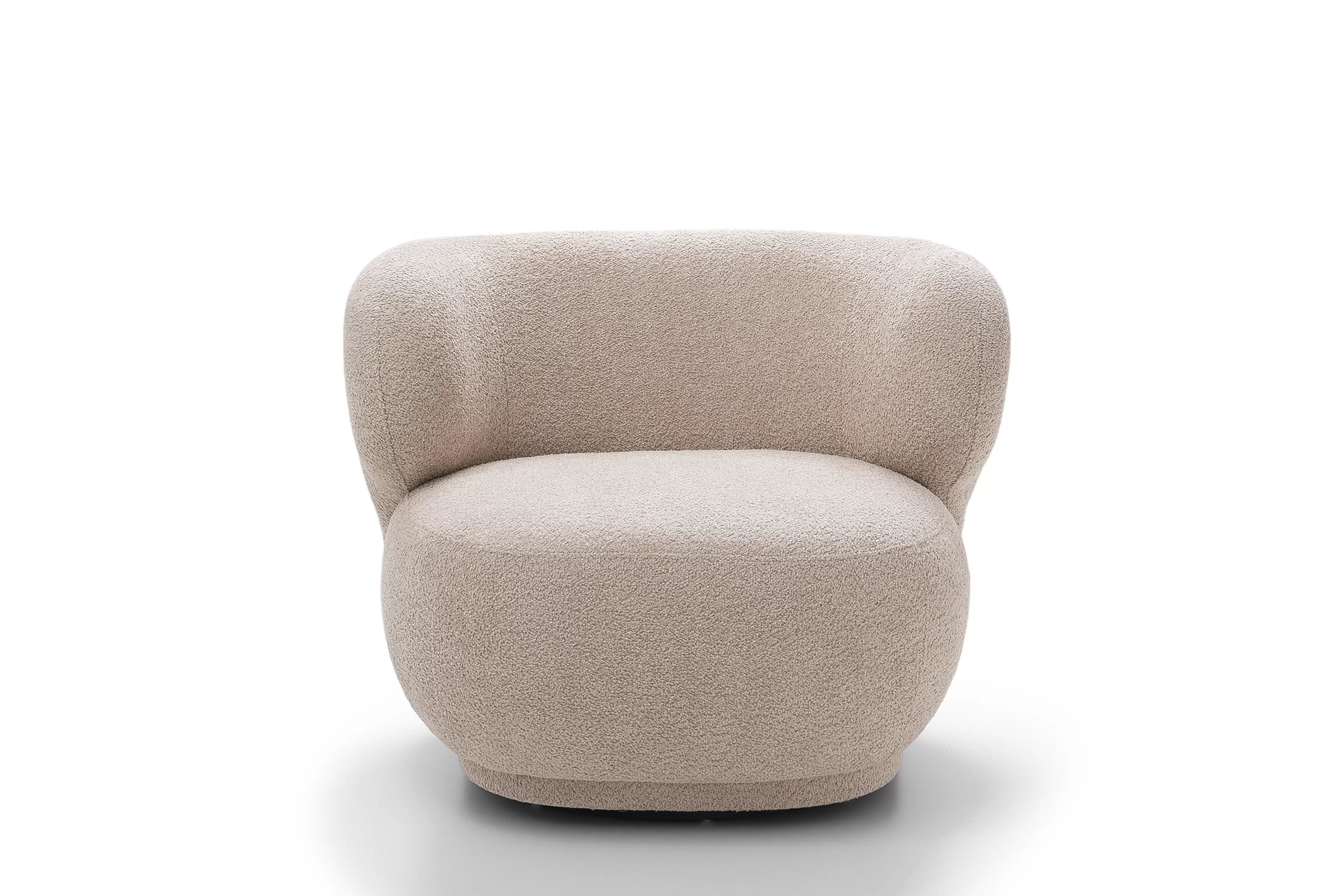 Relaxační křeslo Skindi otočné Křeslo čalouněná Skindi obrotowy 