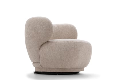 Relaxační křeslo Skindi otočné Křeslo čalouněná Skindi obrotowy 