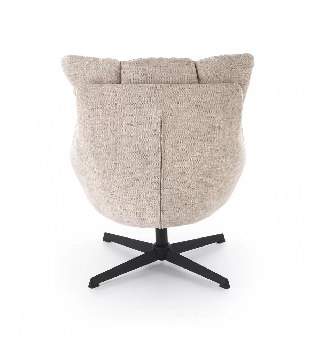 Otočné čalouněné křeslo Soremi - béžová / černé nožky Křeslo čalouněná Soremi obrotowy - béžová / Nohy černá