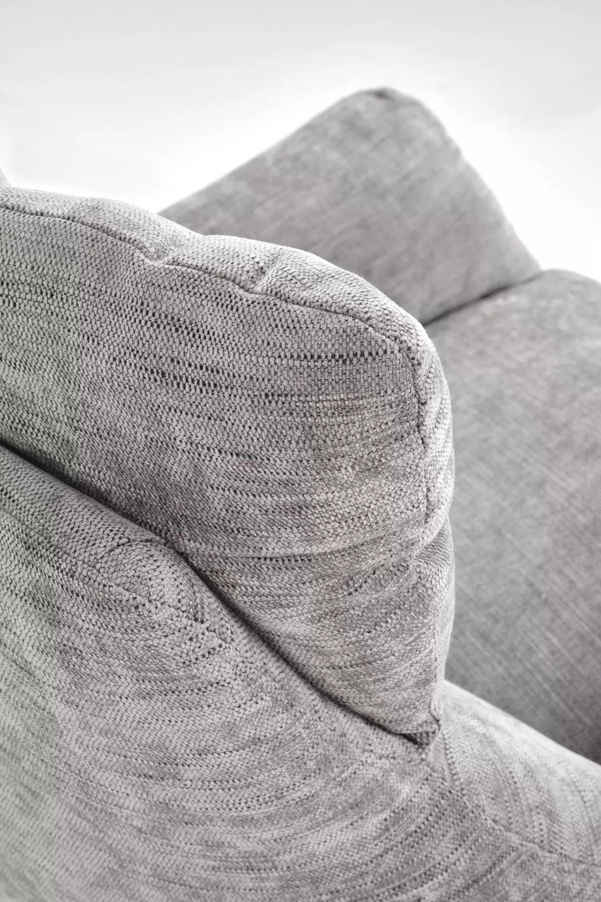 Otočné čalouněné křeslo Soremi - šedá / černé nožky Křeslo čalouněná soremi obrotowy - popelavá / Nohy černá