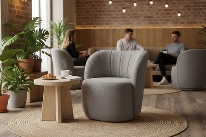 Odpočinkové křeslo Soya - šedá bouclé Catch Me 24 Křeslo čalouněná Soya - šedá boucle Catch Me 24