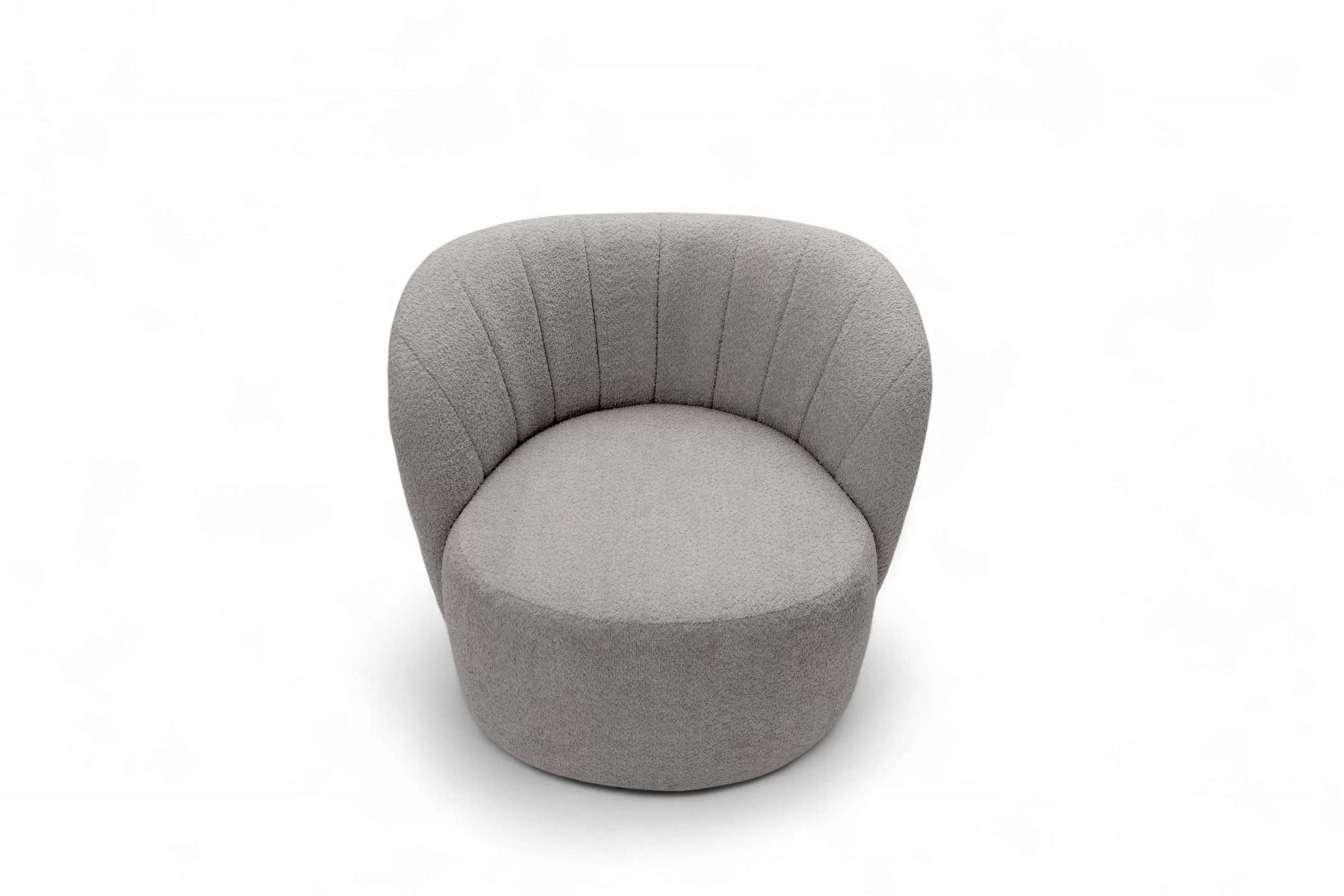 Odpočinkové křeslo Soya - šedá bouclé Catch Me 24 Křeslo čalouněná Soya - šedá boucle Catch Me 24