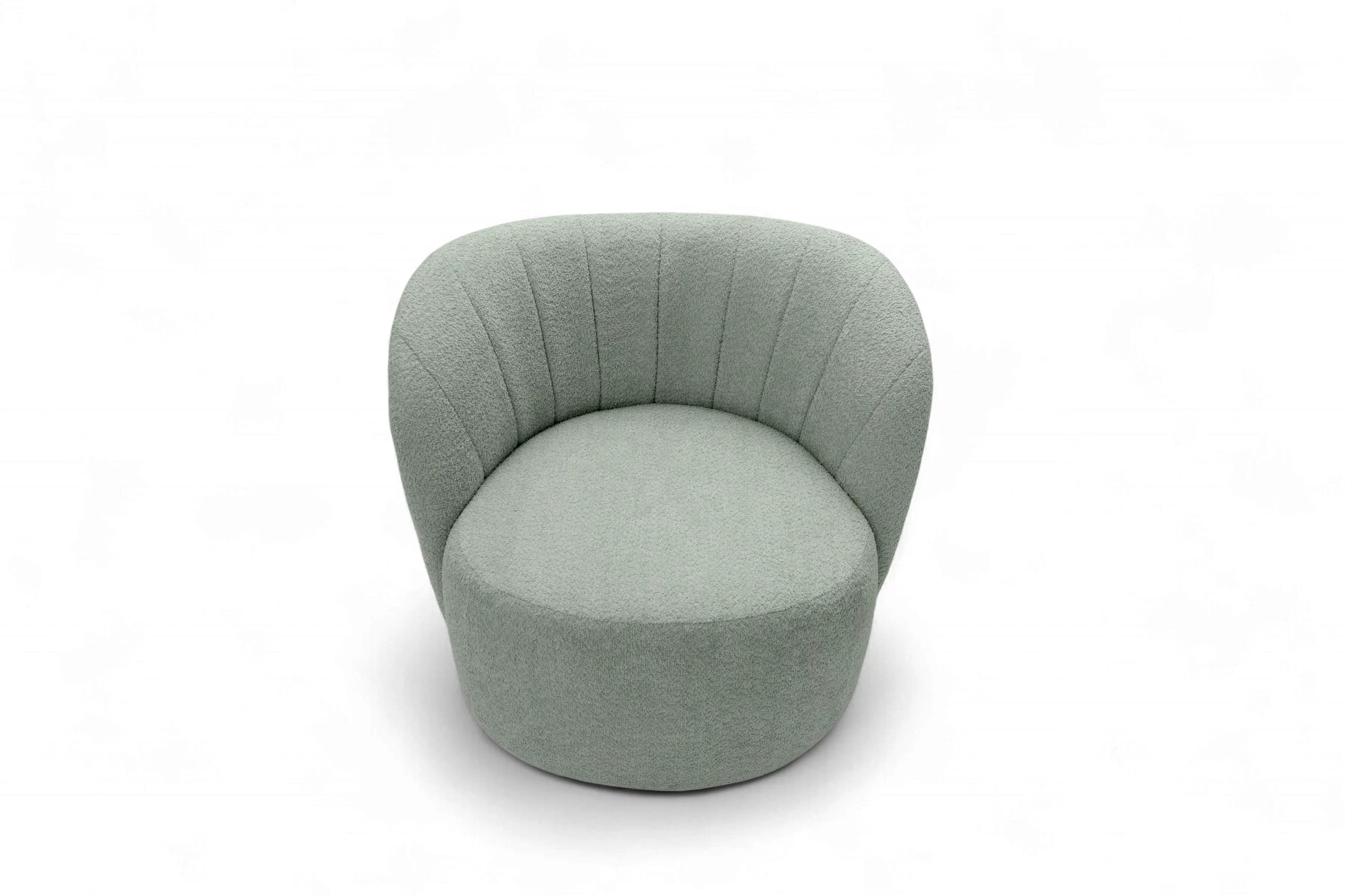 Relaxační křeslo Soya - zelená bouclé Catch Me 13 Křeslo čalouněná Soya - zielona boucle Catch Me 13