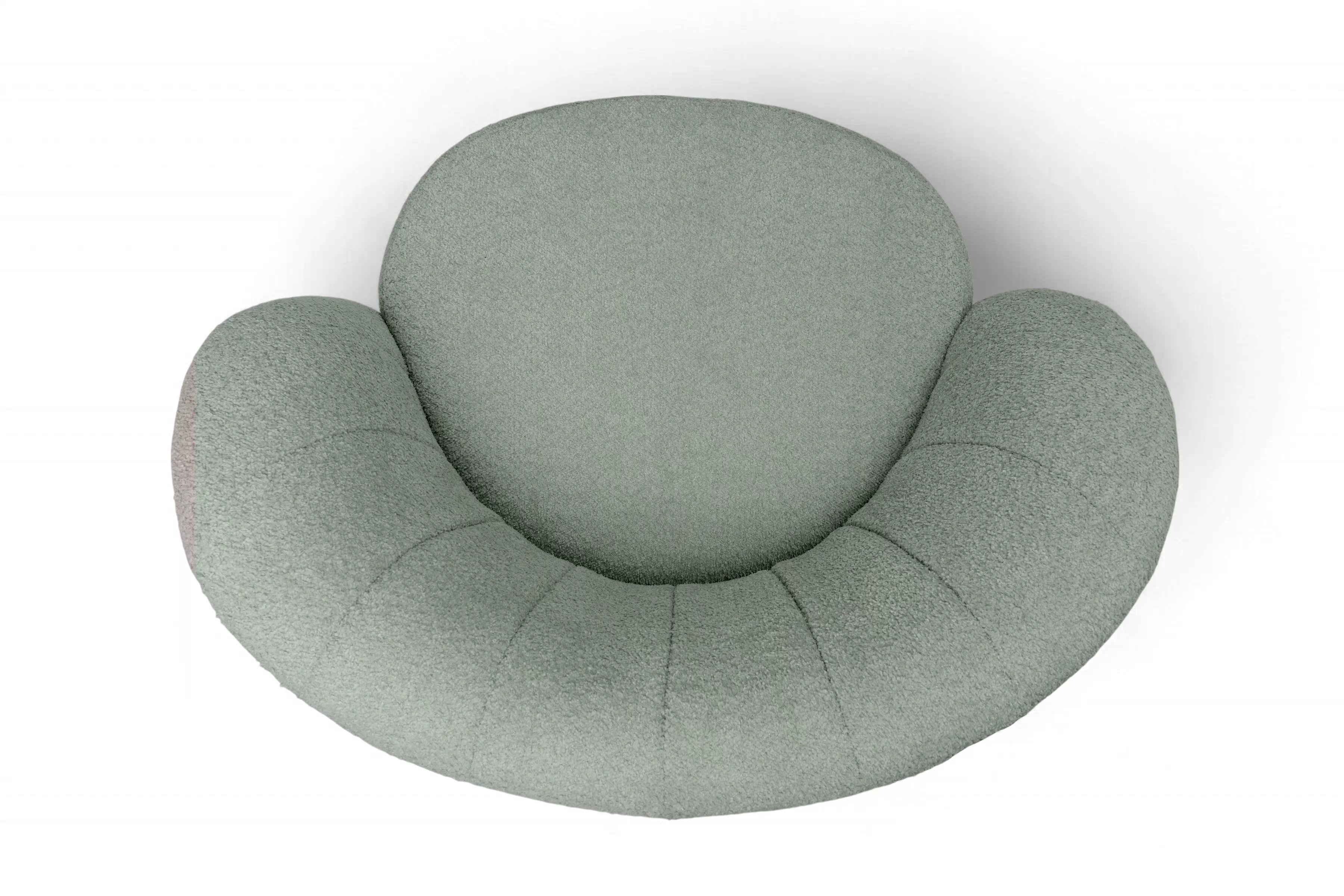 Relaxační křeslo Soya - zelená bouclé Catch Me 13 Křeslo čalouněná Soya - zielona boucle Catch Me 13