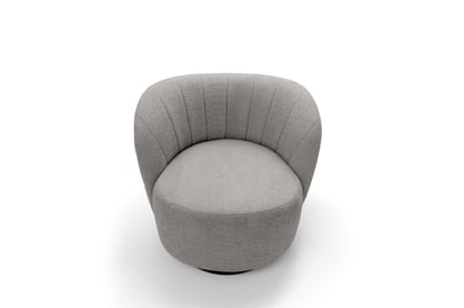 Křeslo čalouněná Soya obrotowy - šedá boucle Catch Me 24 Křeslo čalouněná Soya obrotowy - šedá boucle Catch Me 24