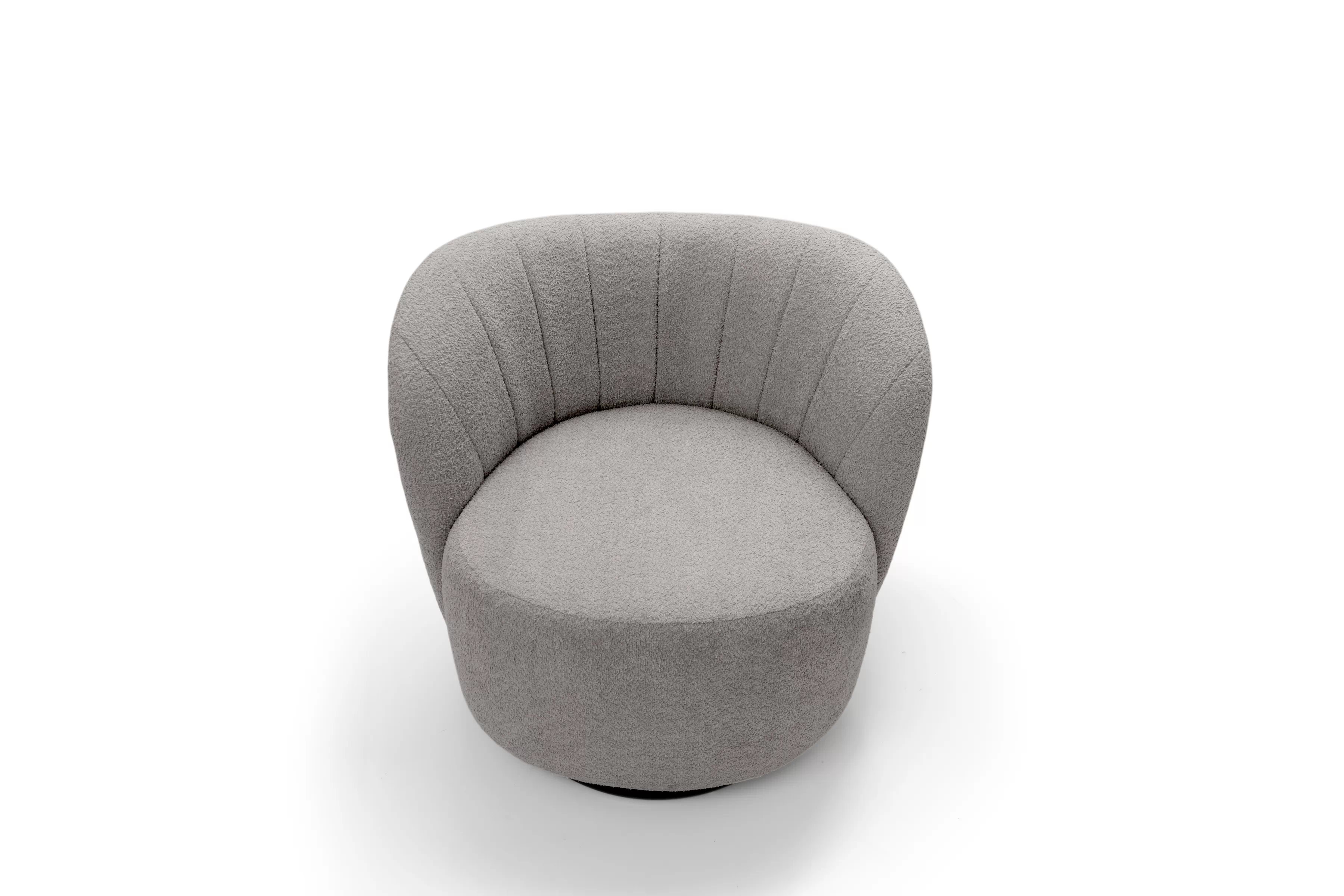 Křeslo čalouněná Soya obrotowy - šedá boucle Catch Me 24 Křeslo čalouněná Soya obrotowy - šedá boucle Catch Me 24