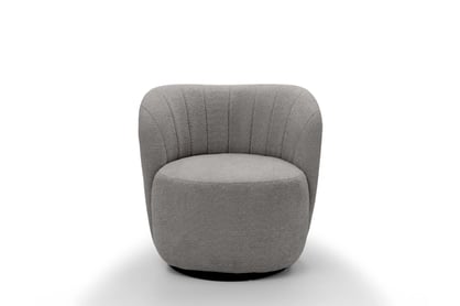 Křeslo čalouněná Soya obrotowy - šedá boucle Catch Me 24 Křeslo čalouněná Soya obrotowy - šedá boucle Catch Me 24