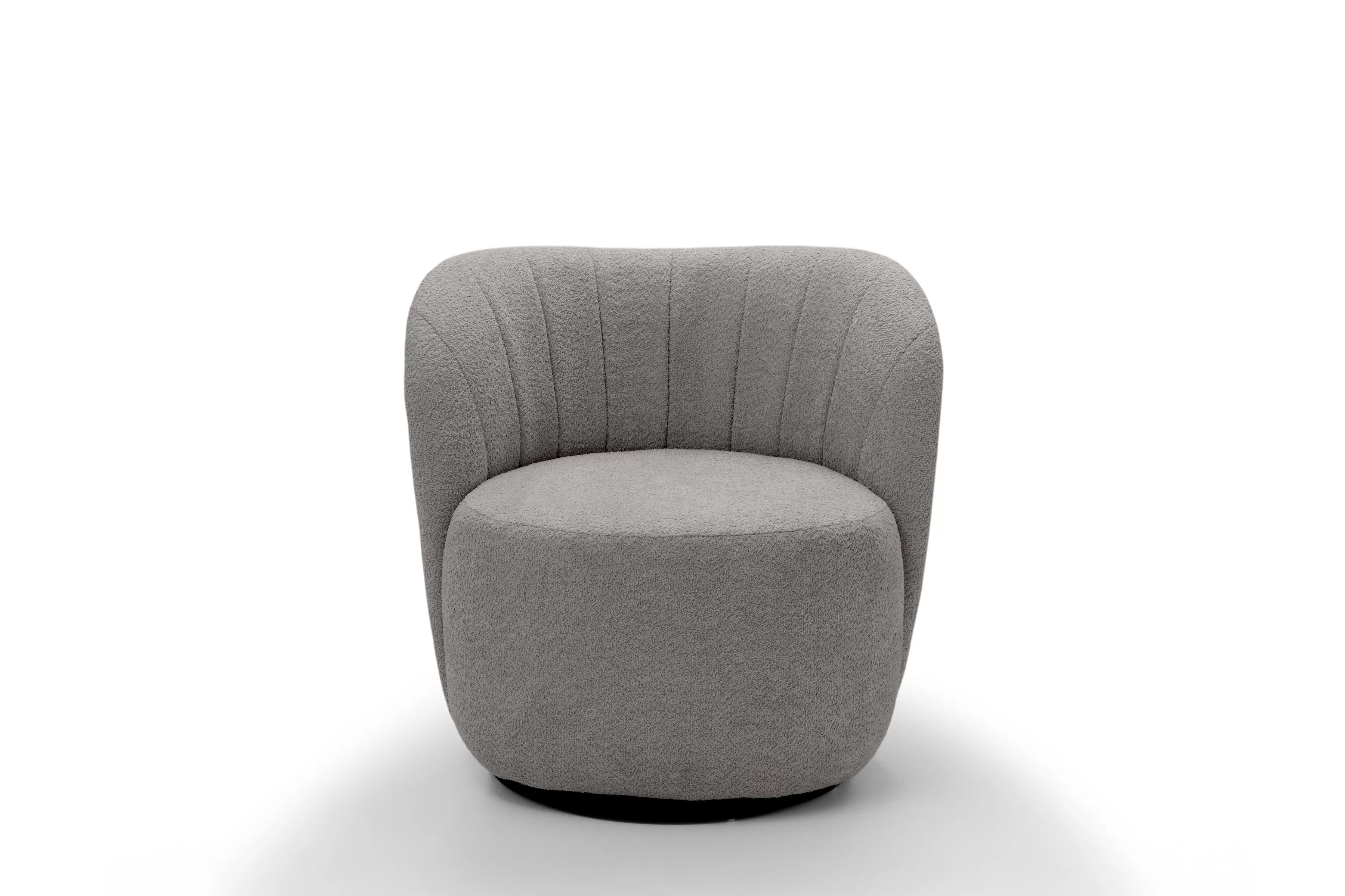 Křeslo čalouněná Soya obrotowy - šedá boucle Catch Me 24 Křeslo čalouněná Soya obrotowy - šedá boucle Catch Me 24