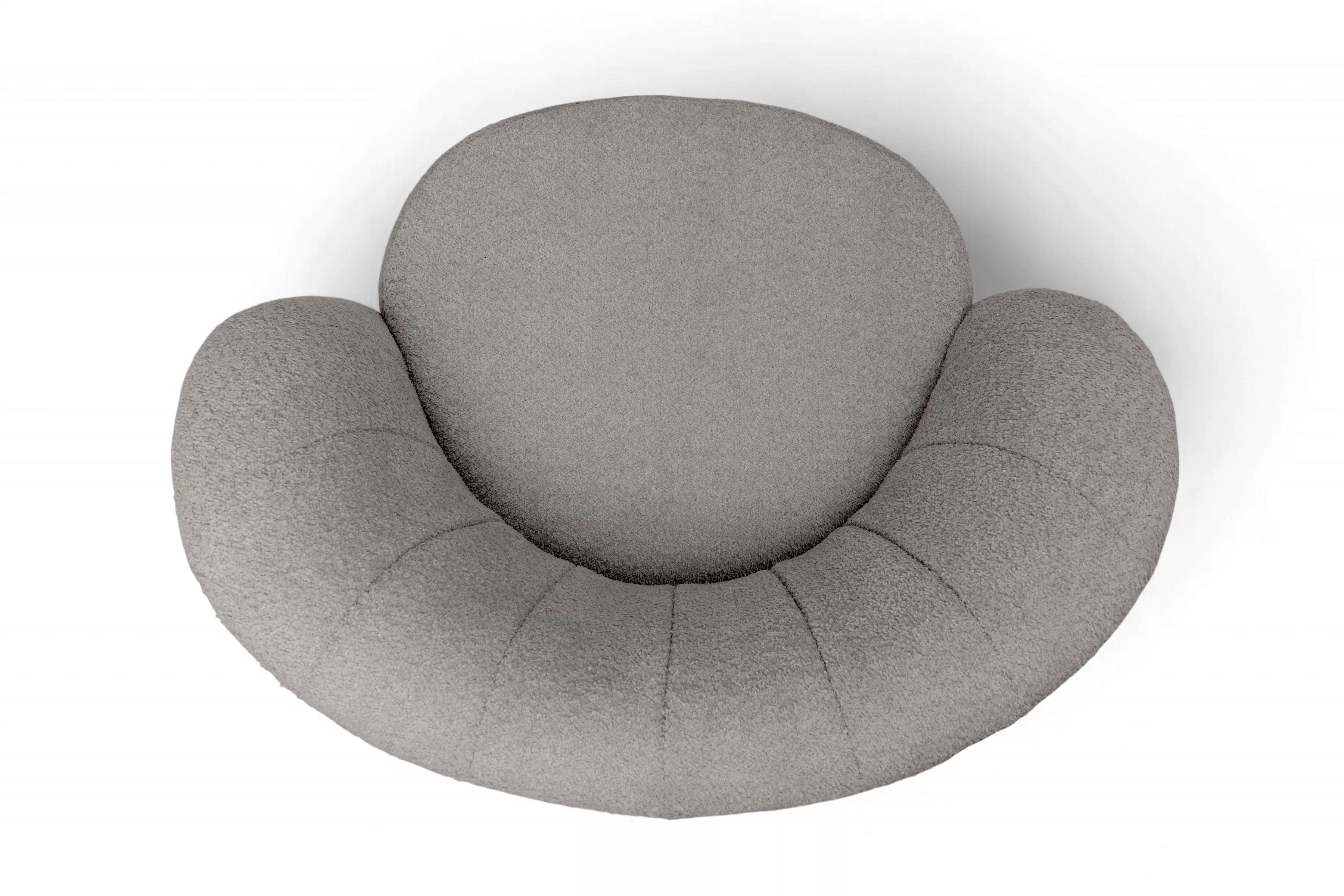 Křeslo čalouněná Soya obrotowy - šedá boucle Catch Me 24 Křeslo čalouněná Soya obrotowy - šedá boucle Catch Me 24