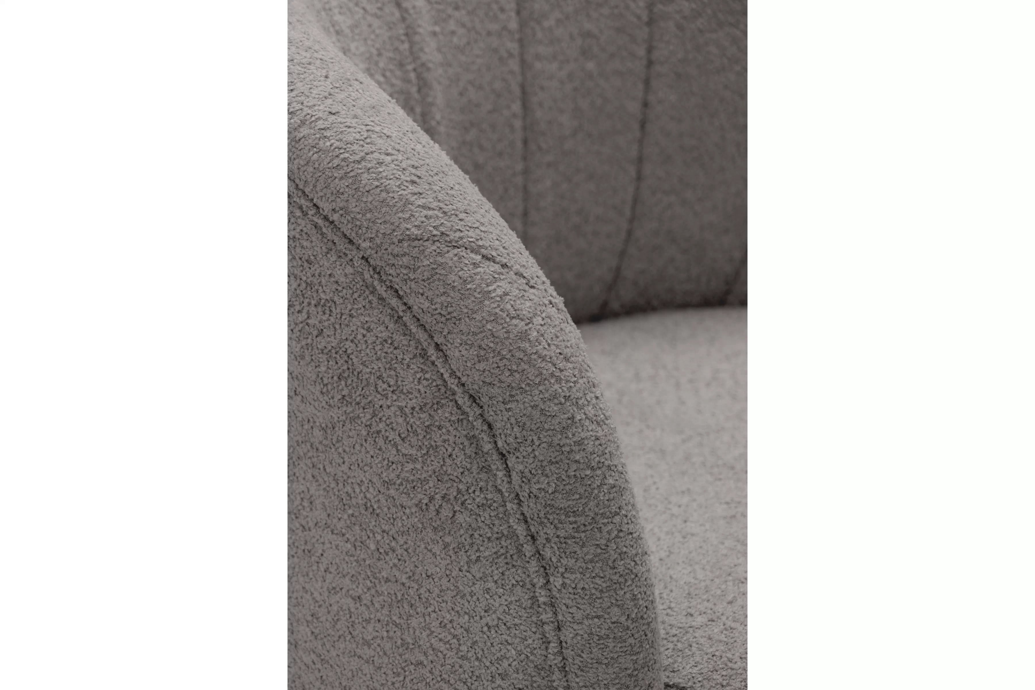 Křeslo čalouněná Soya obrotowy - šedá boucle Catch Me 24 Křeslo čalouněná Soya obrotowy - šedá boucle Catch Me 24