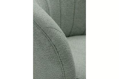 Relaxační křeslo Soya otočné - zelená bouclé Catch Me 13 Křeslo čalouněná Soya obrotowy - zielona bocule Catch Me 13