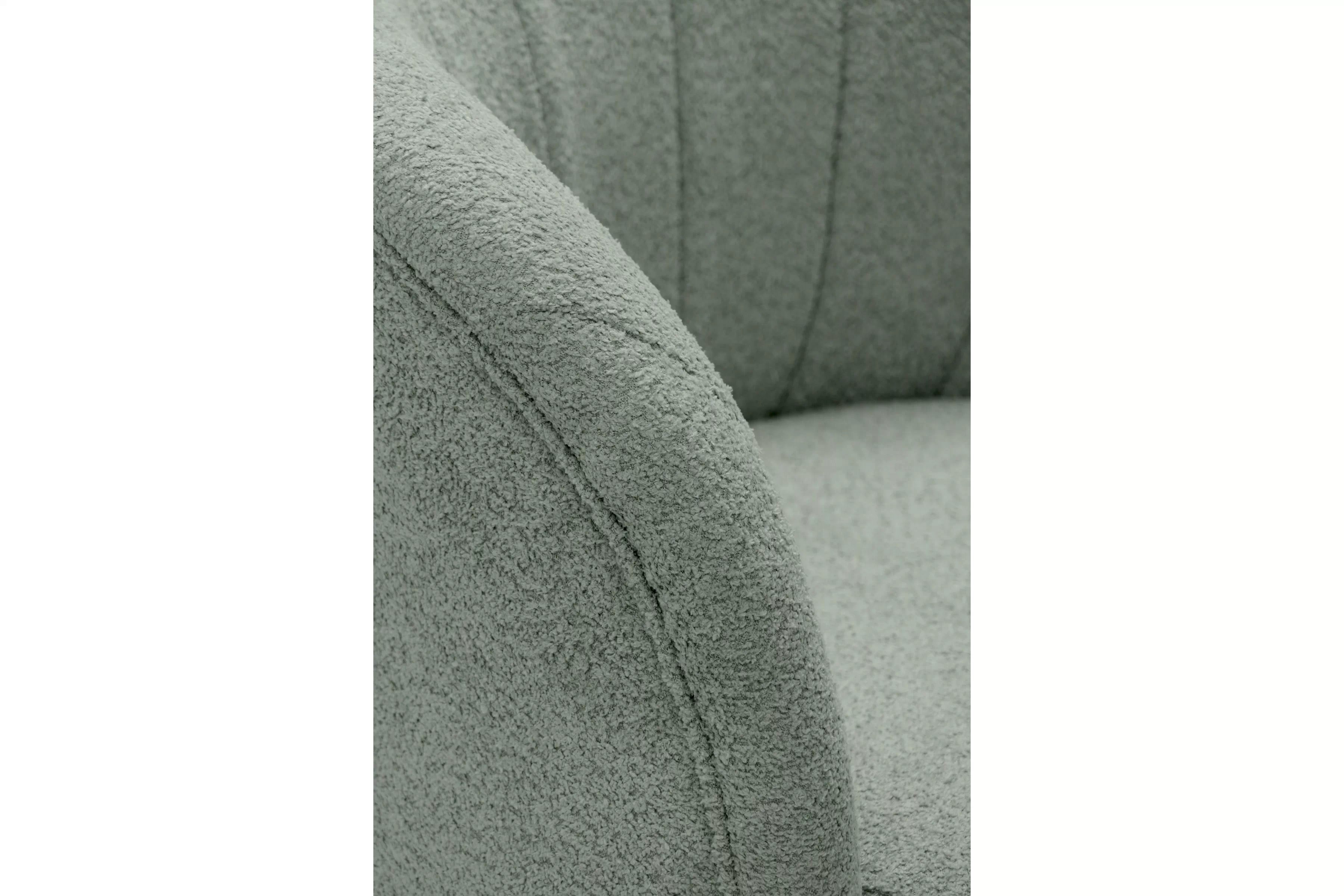 Relaxační křeslo Soya otočné - zelená bouclé Catch Me 13 Křeslo čalouněná Soya obrotowy - zielona bocule Catch Me 13