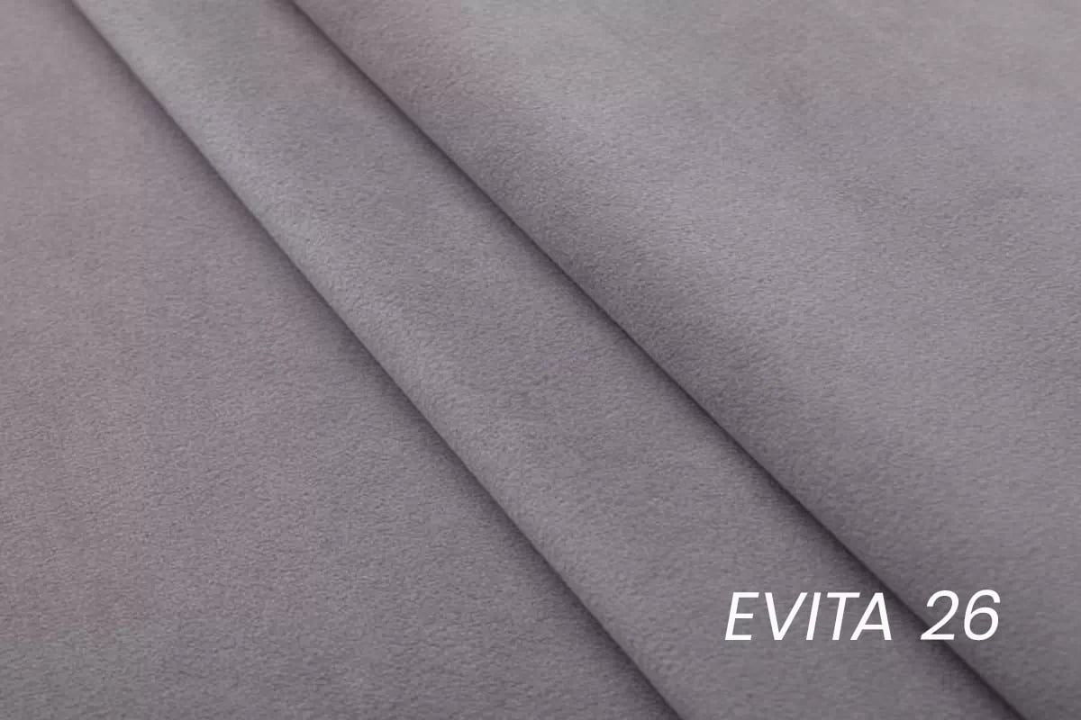 Kreslo odpočinkové Vanisa - šedý velúr Evita 26 - Koncovka Série Kreslo odpočinkové Vanisa - šedý zamat Evita 26
