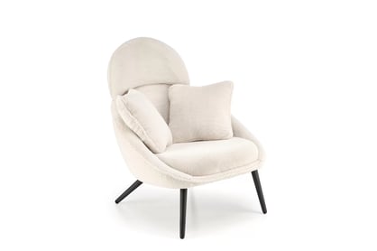 Relaxačné kreslo Velmina - krémový zamat