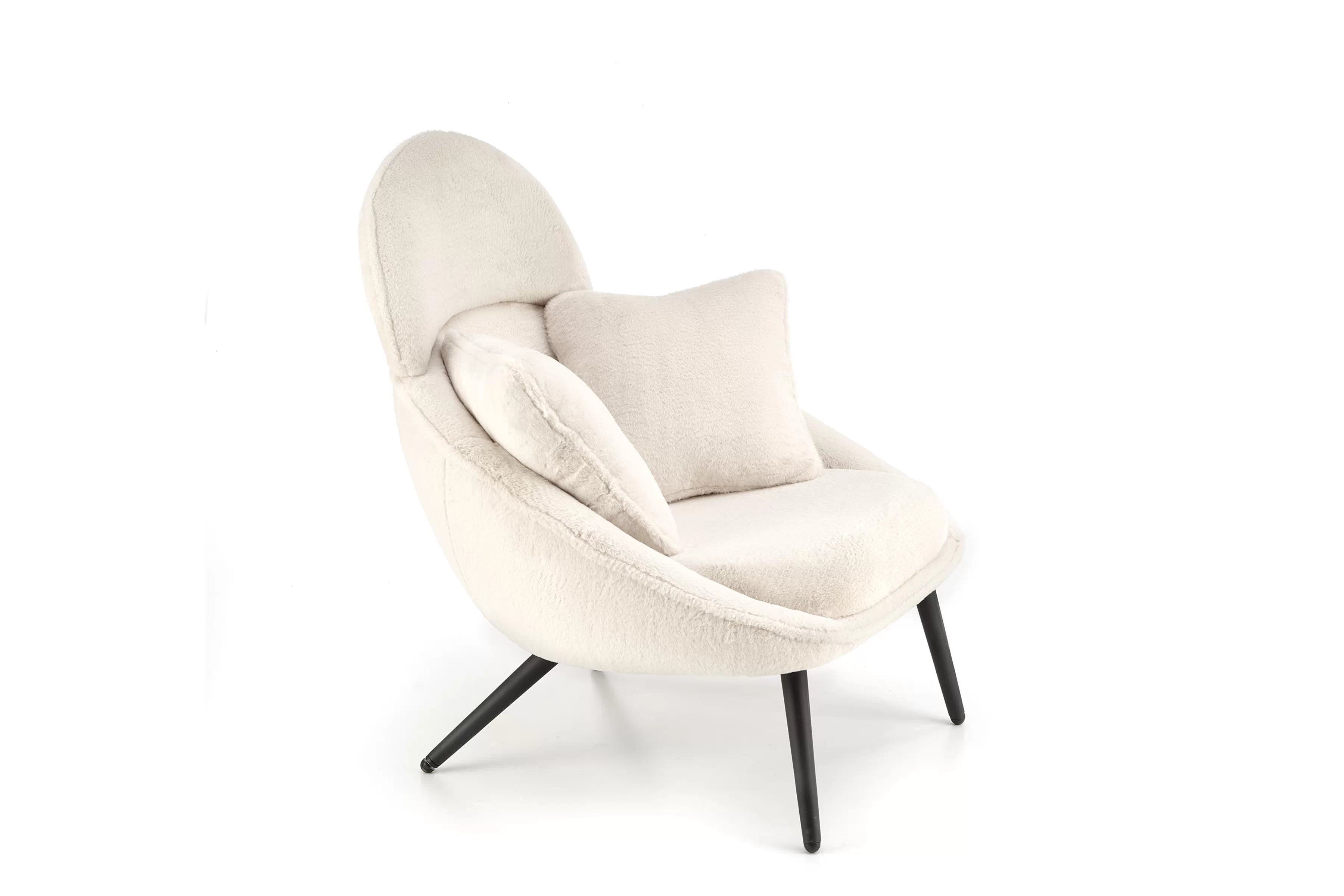 Relaxačné kreslo Velmina - krémový zamat Kreslo odpočinkové Velmina - Krémový plusz