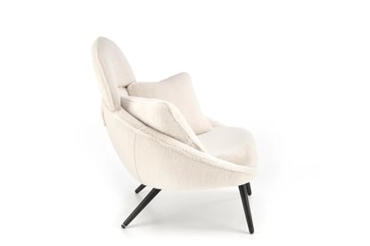 Relaxačné kreslo Velmina - krémový zamat Kreslo odpočinkové Velmina - Krémový plusz