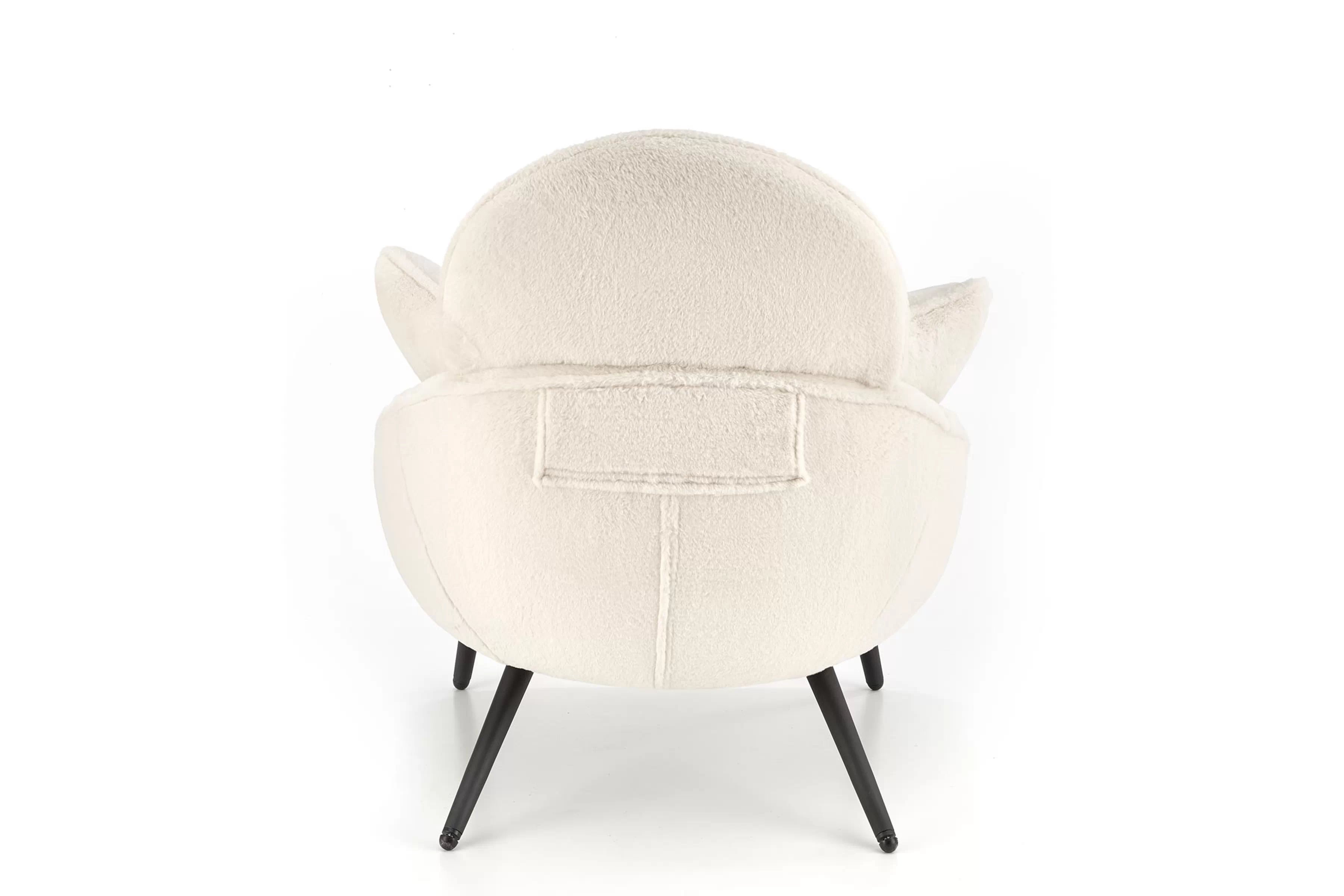 Relaxačné kreslo Velmina - krémový zamat Kreslo odpočinkové Velmina - Krémový plusz