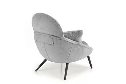 Hojdacie kreslo Velmina - sivý zamat Kreslo odpočinkové Velmina - Popolový plusz