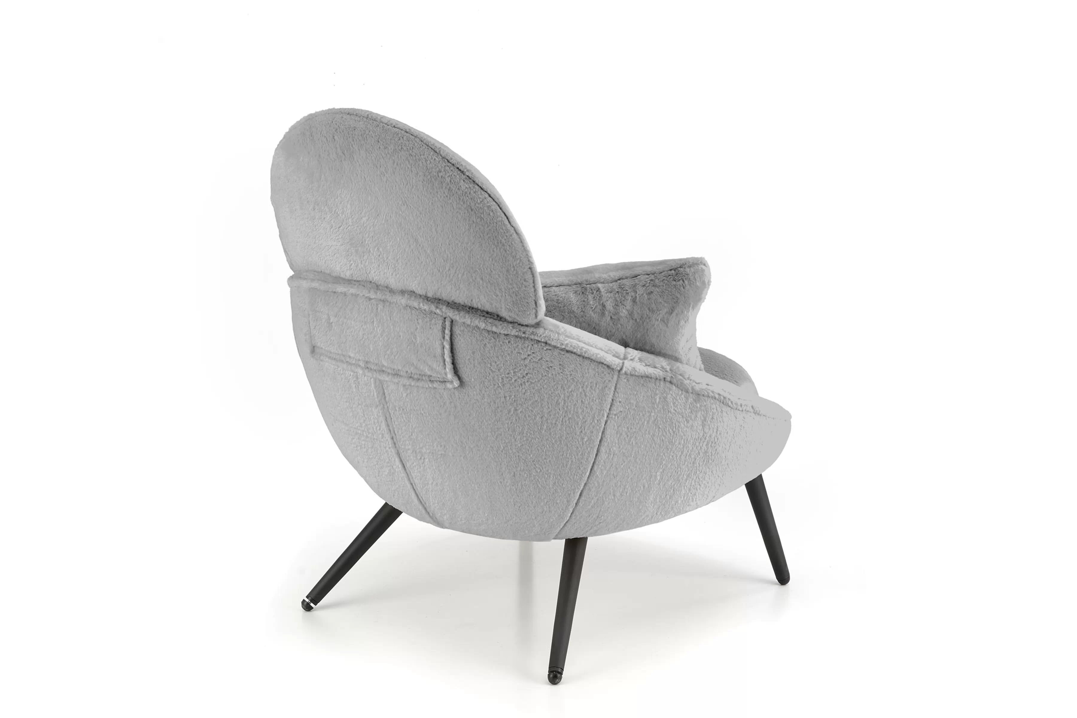 Hojdacie kreslo Velmina - sivý zamat Kreslo odpočinkové Velmina - Popolový plusz