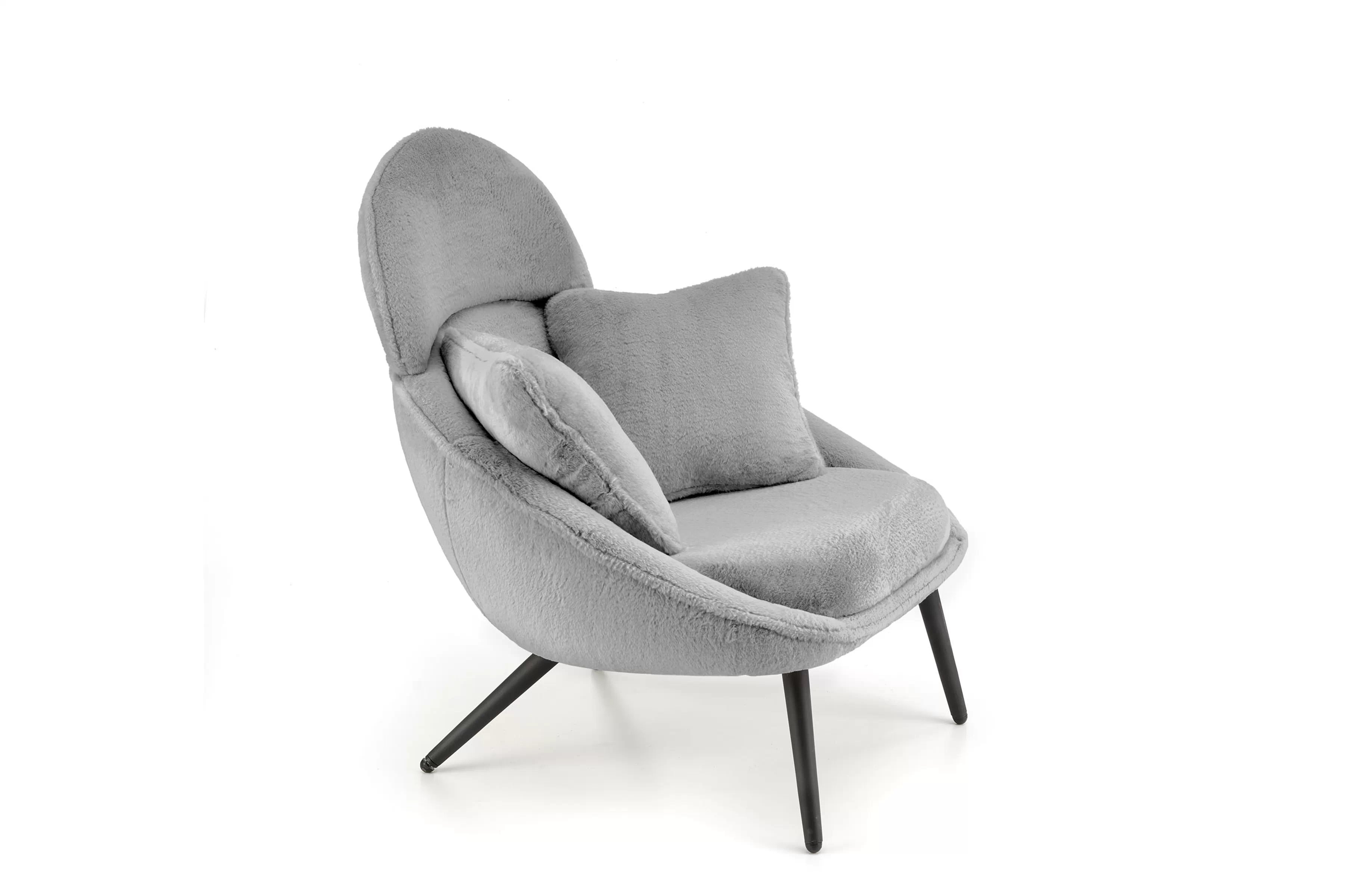 Hojdacie kreslo Velmina - sivý zamat Kreslo odpočinkové Velmina - Popolový plusz