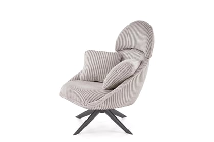 Pohodlné otočné kreslo Velmina - béžový zamat Kreslo odpočinkové Velmina otočna - béžový MENČESTER