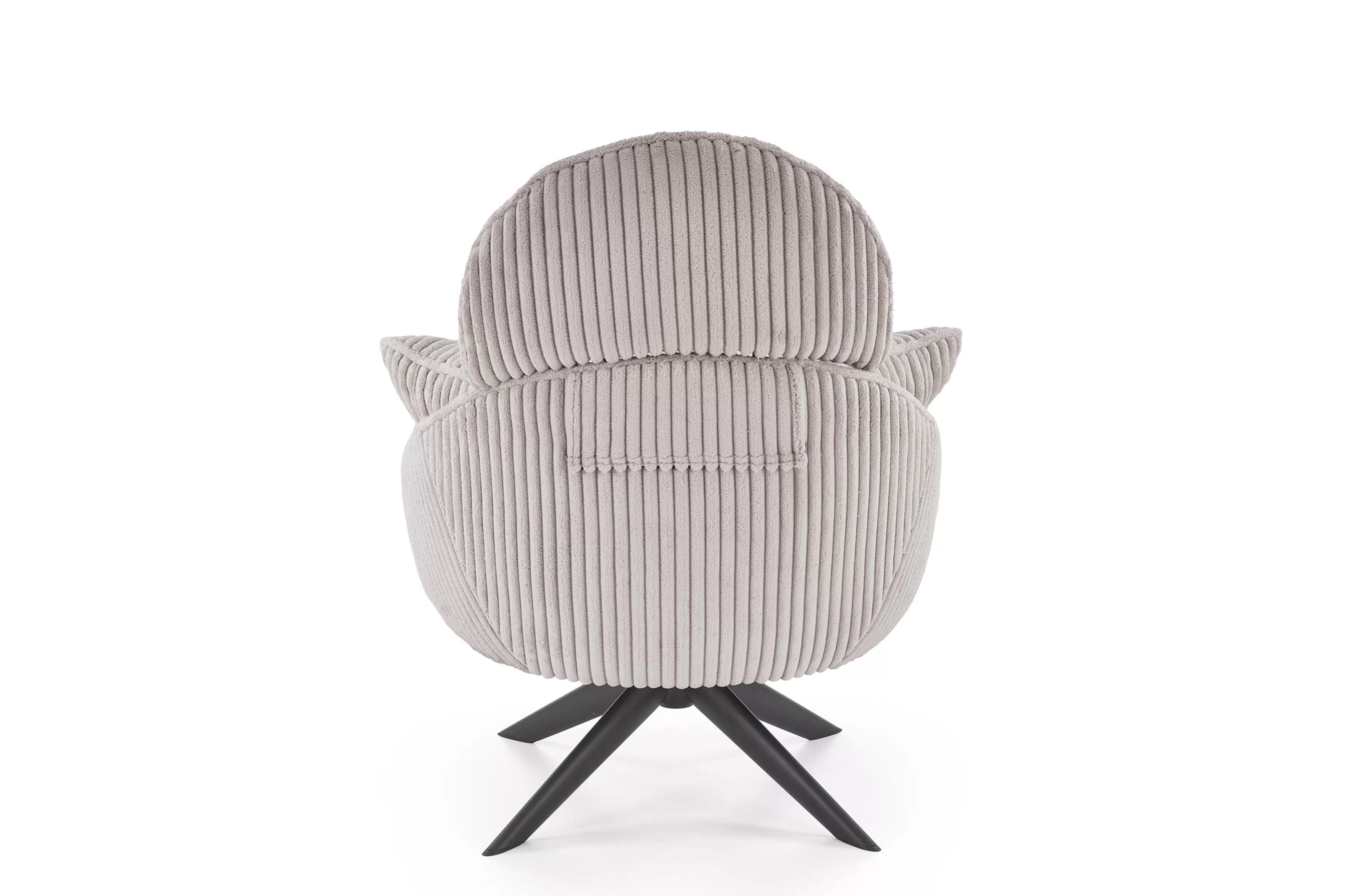 Pohodlné otočné kreslo Velmina - béžový zamat Kreslo odpočinkové Velmina otočna - béžový MENČESTER