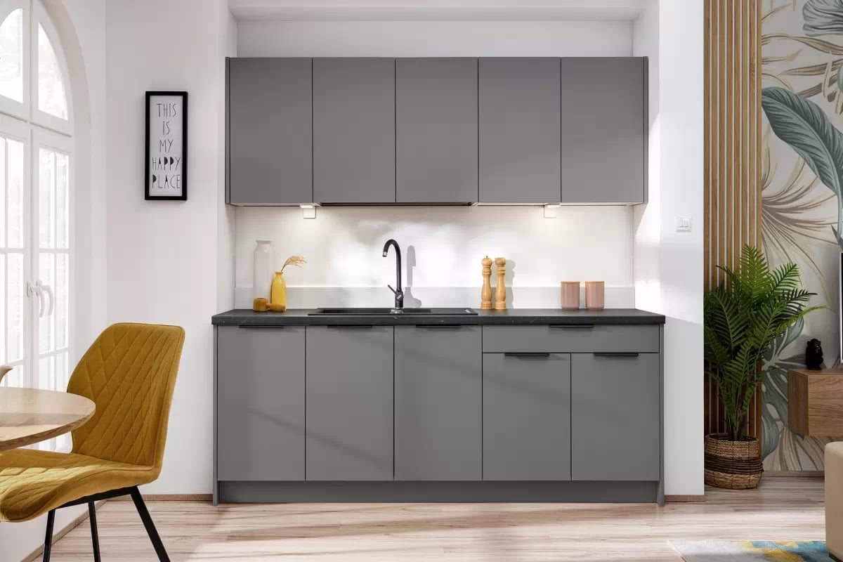 Přední panel pro myčku Ilandia FZMYW45 - šedá mat / skrytý panel přední část do zamywarki Ilandia FZMYW45 se skrytým panelem - šedá mat