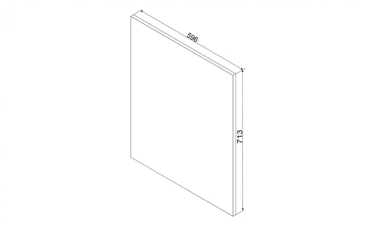 Natalia biely lesk Dvierka na umývačku 60 P.Z. - panel zakrytý Predná časť do umývačky 60cm Natalia FZ60 PZ s krytým panelom - biely lesk
