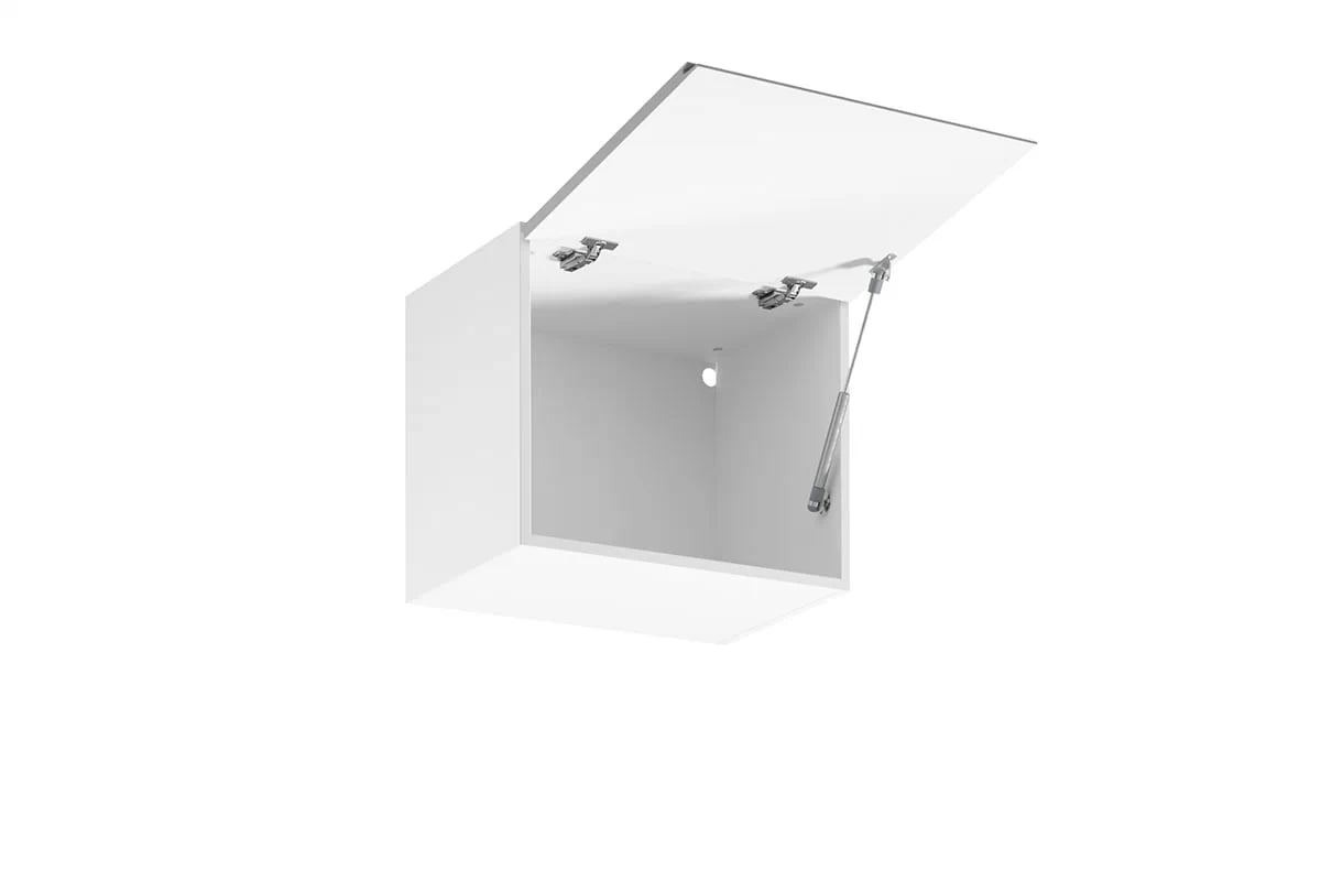 Závěsná kuchyňská skříňka Aspen G50K nízká – šedý lesk Skříňka kuchyňská závěsná nízká Aspen G50K - wnetrze