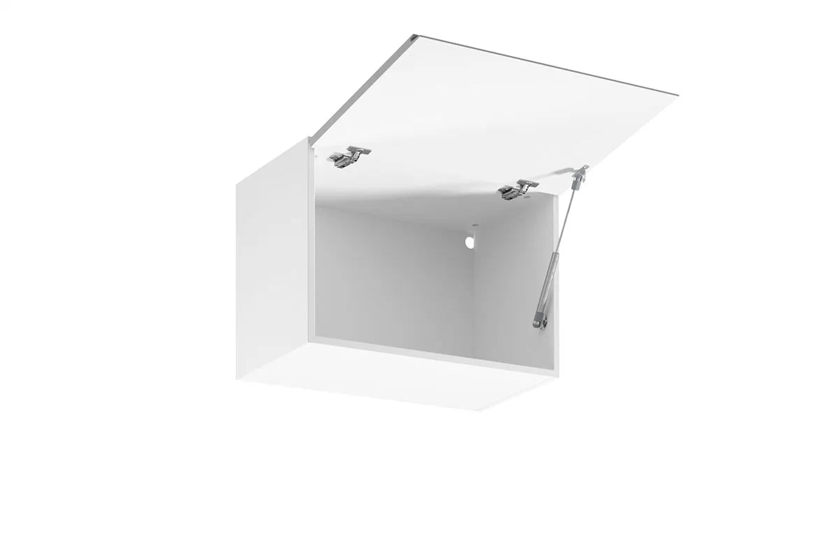 Závěsná kuchyňská skříňka Aspen G60K nízká – šedý lesk Skříňka kuchyňská závěsná nízká Aspen G60K - wnetrze