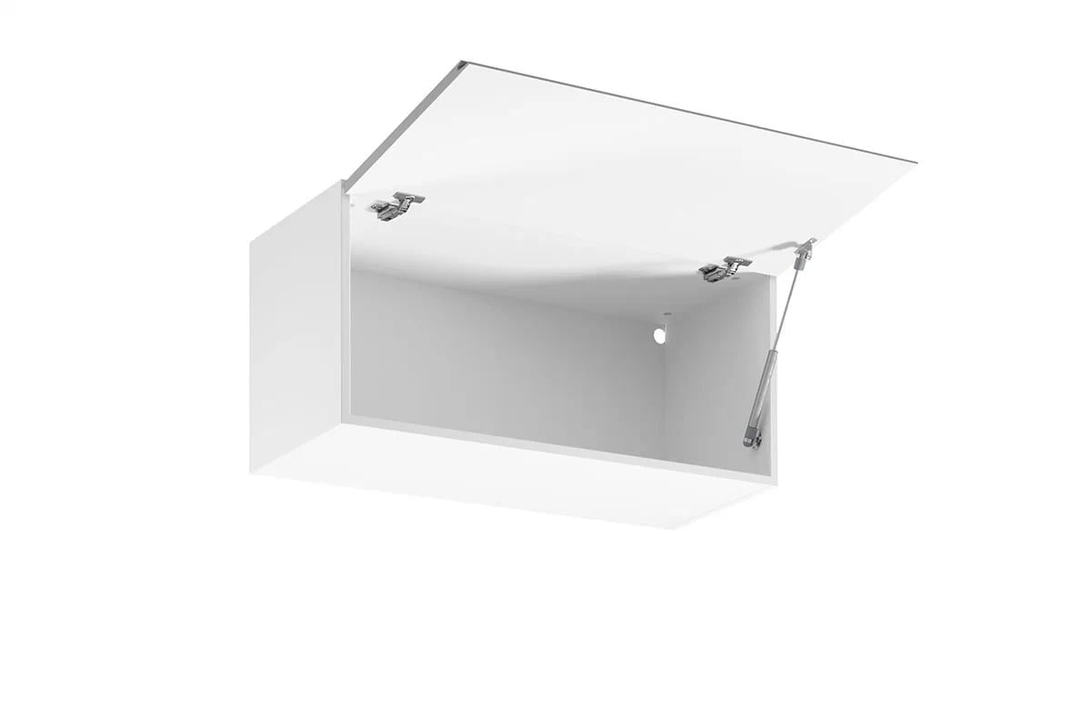 Závěsná kuchyňská skříňka Aspen G80K nízká – šedý lesk Skříňka kuchyňská závěsná nízká Aspen G80K - wnetrze