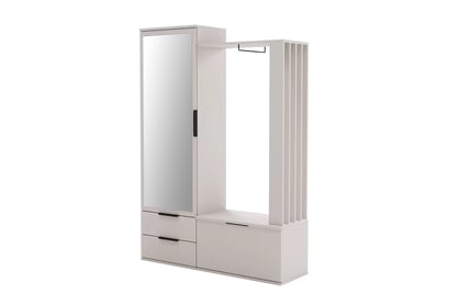 Predsieňová zostava Lagos so zrkadlom - piesková béžová