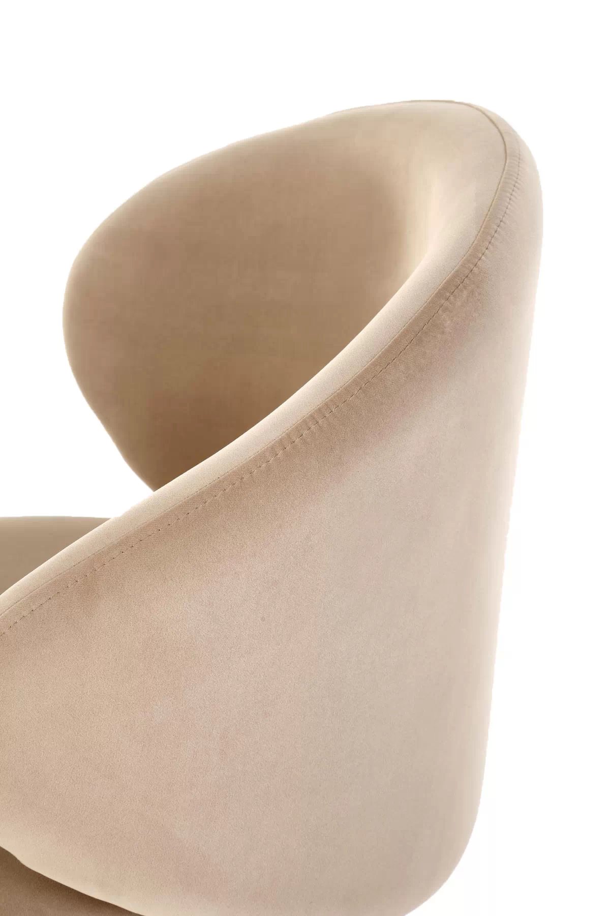 Barová židle H121 - béžový samet Mavel 38 / černé nohy h121 Barová židle Nohy - černá, Sedák - béžová