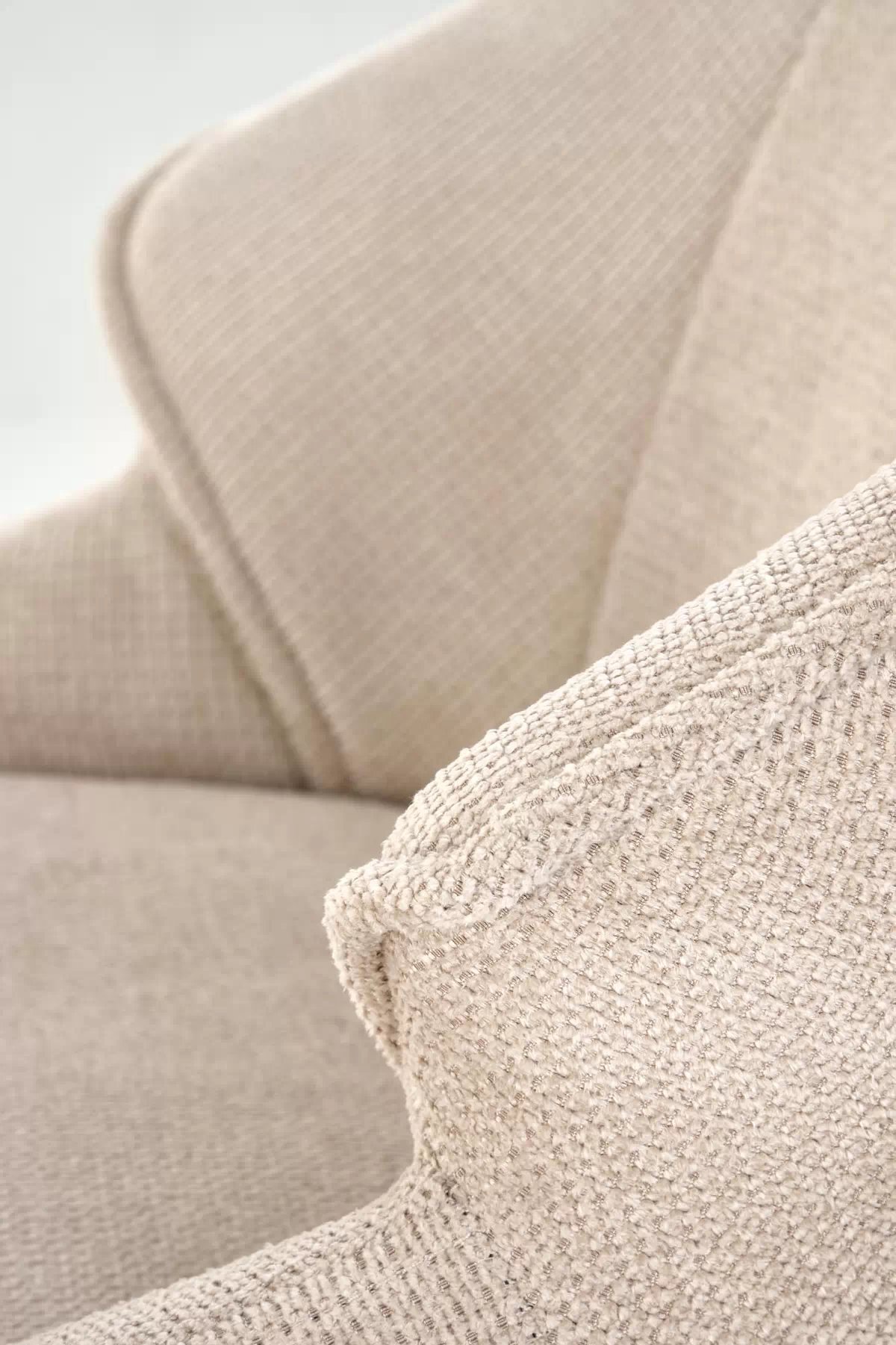 Barová židle H122 - béžová pletenina Vardo 28 / černé nohy h122 Barová židle Nohy - černá, Sedák - béžová