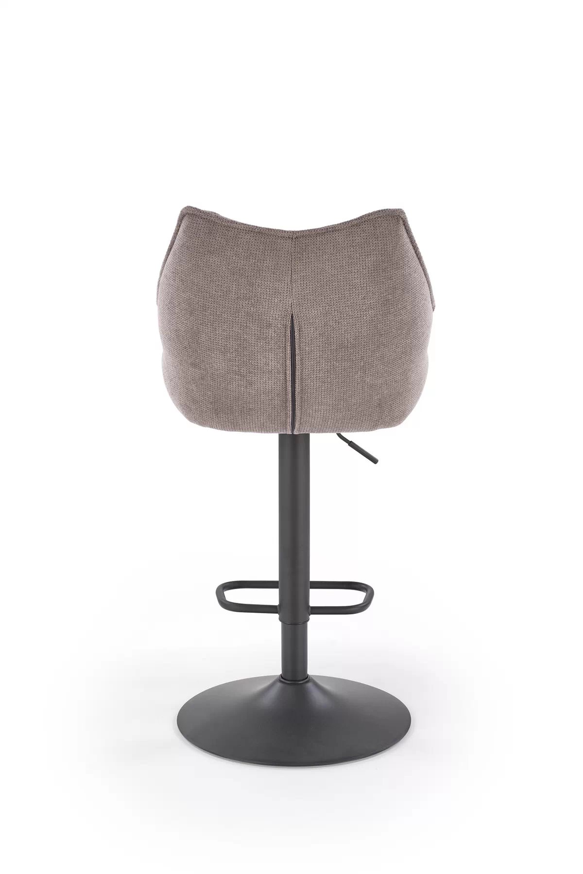 Barová židle H122 - popelavá pletenina Vardo 11 / černé nohy h122 Barová židle Nohy - černá, Sedák - popelavá