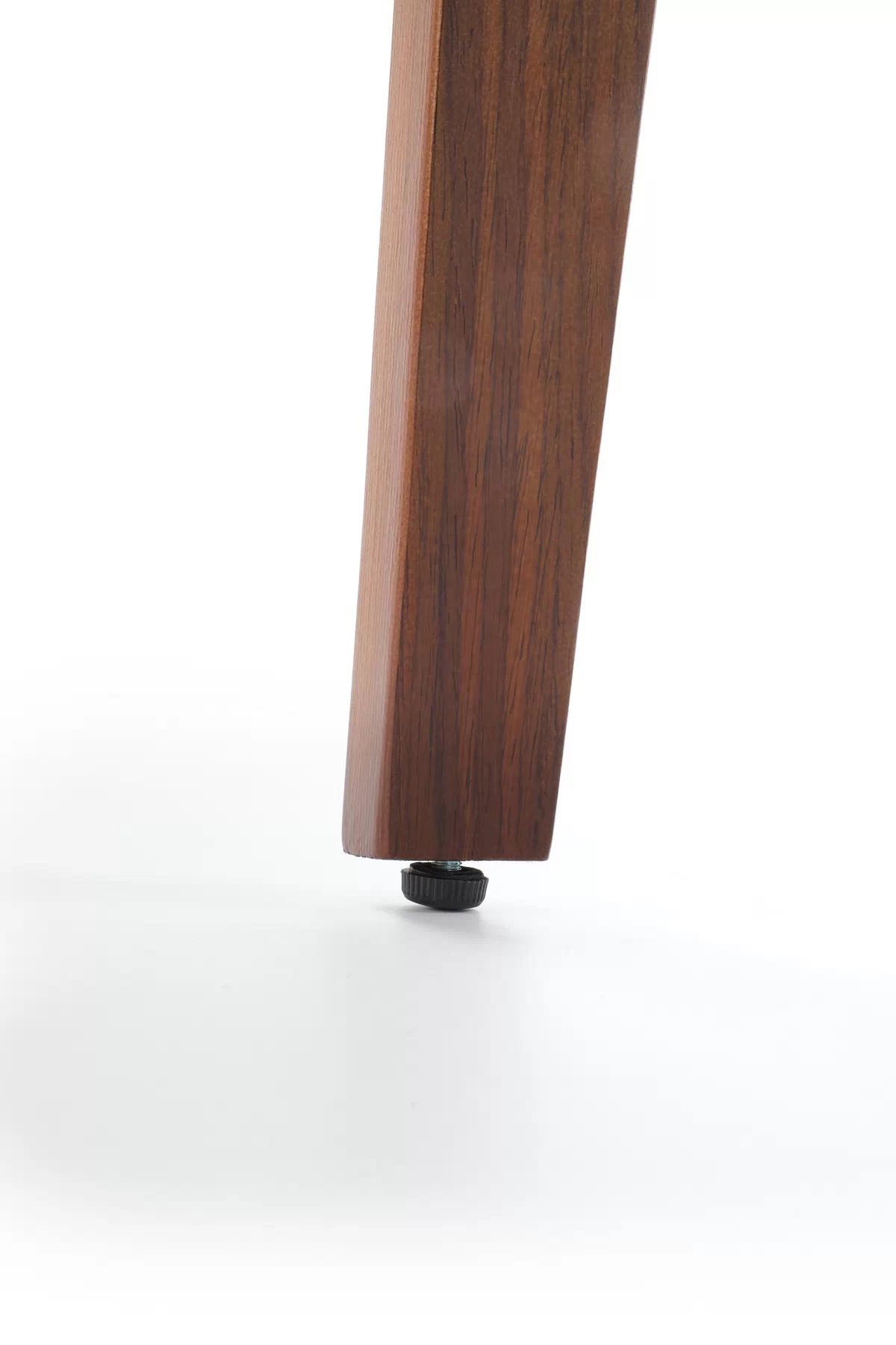 Čierny barový stolička Solvane s čalúneným sedadlom - ekokoža / orech h123 Barová stolička Čierny / orieškový