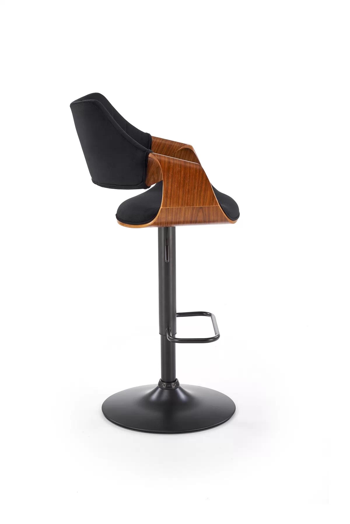 Barová stolička H124 - čierny / orieškový h124 Barová stolička Čierny / orieškový