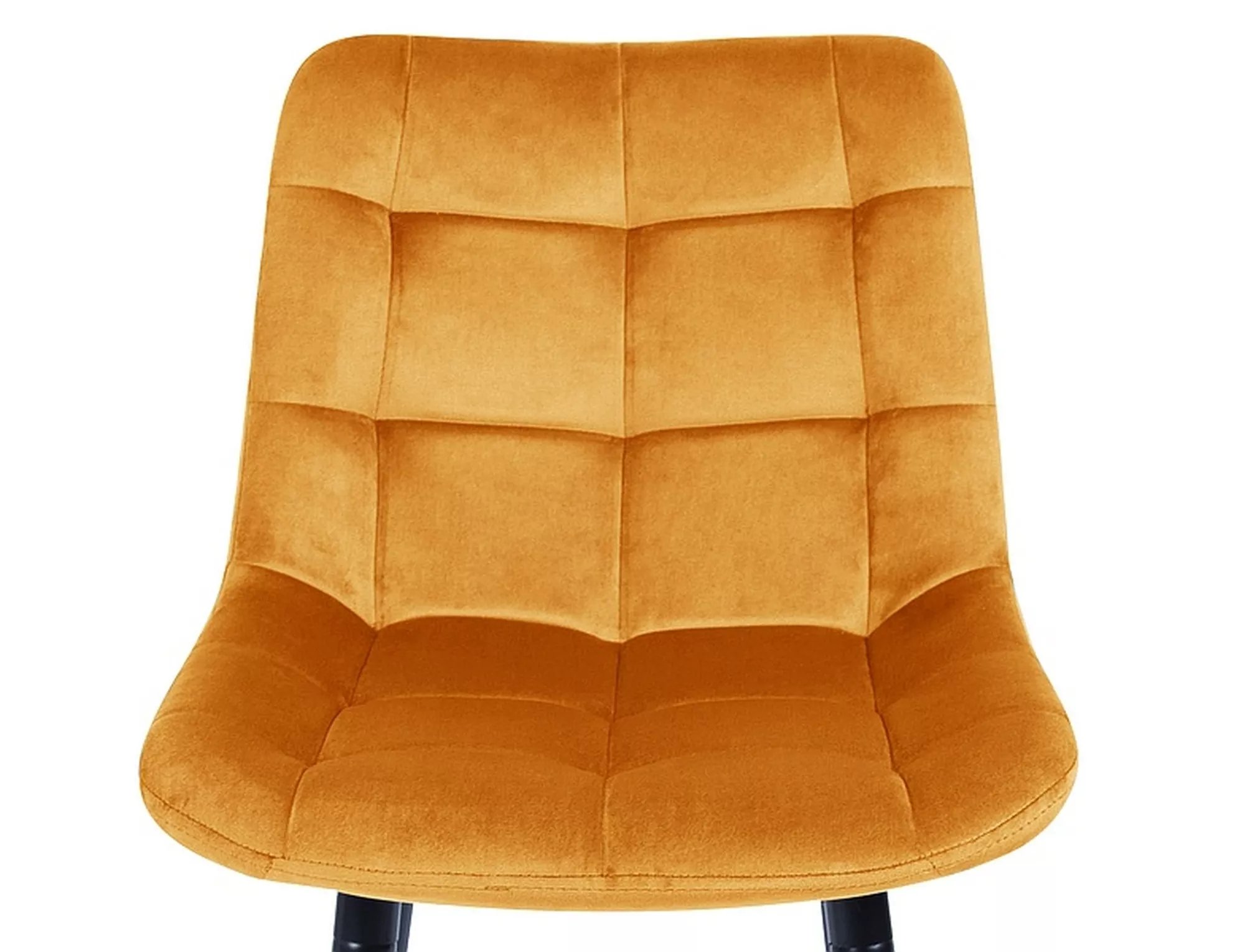 Čalouněná barová židle Chic H-2 Velvet - černá / curry Bluvel 68 Barová židle čalouněná chic h-2 velvet - curry bluvel 68 / černá Nohy