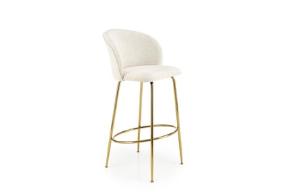 H116 Barová stolička Krémový / zlaté