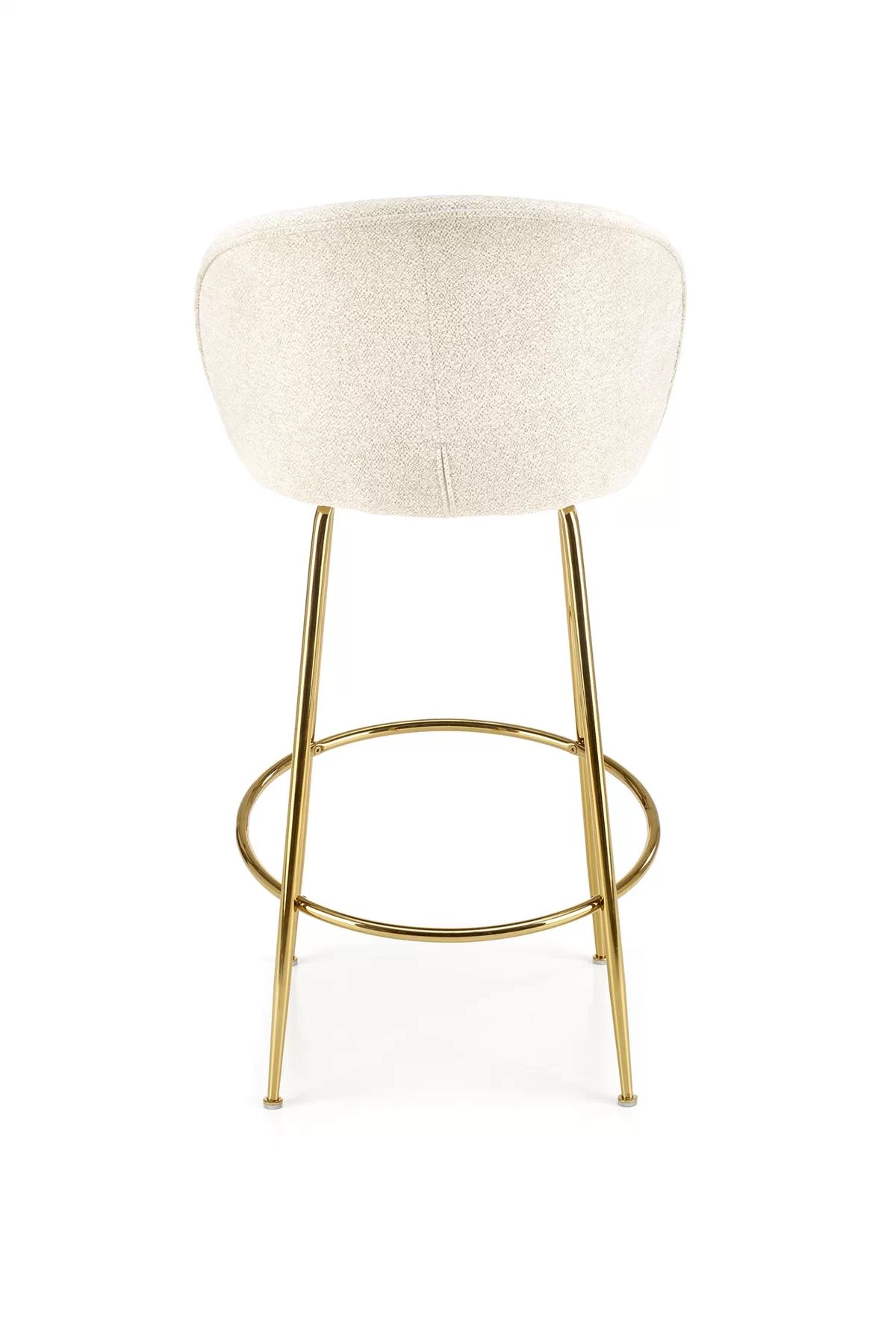 Barová židle H116 - krémová / žlutá Barová židle čalouněná h116 - Krémový / Podstavec