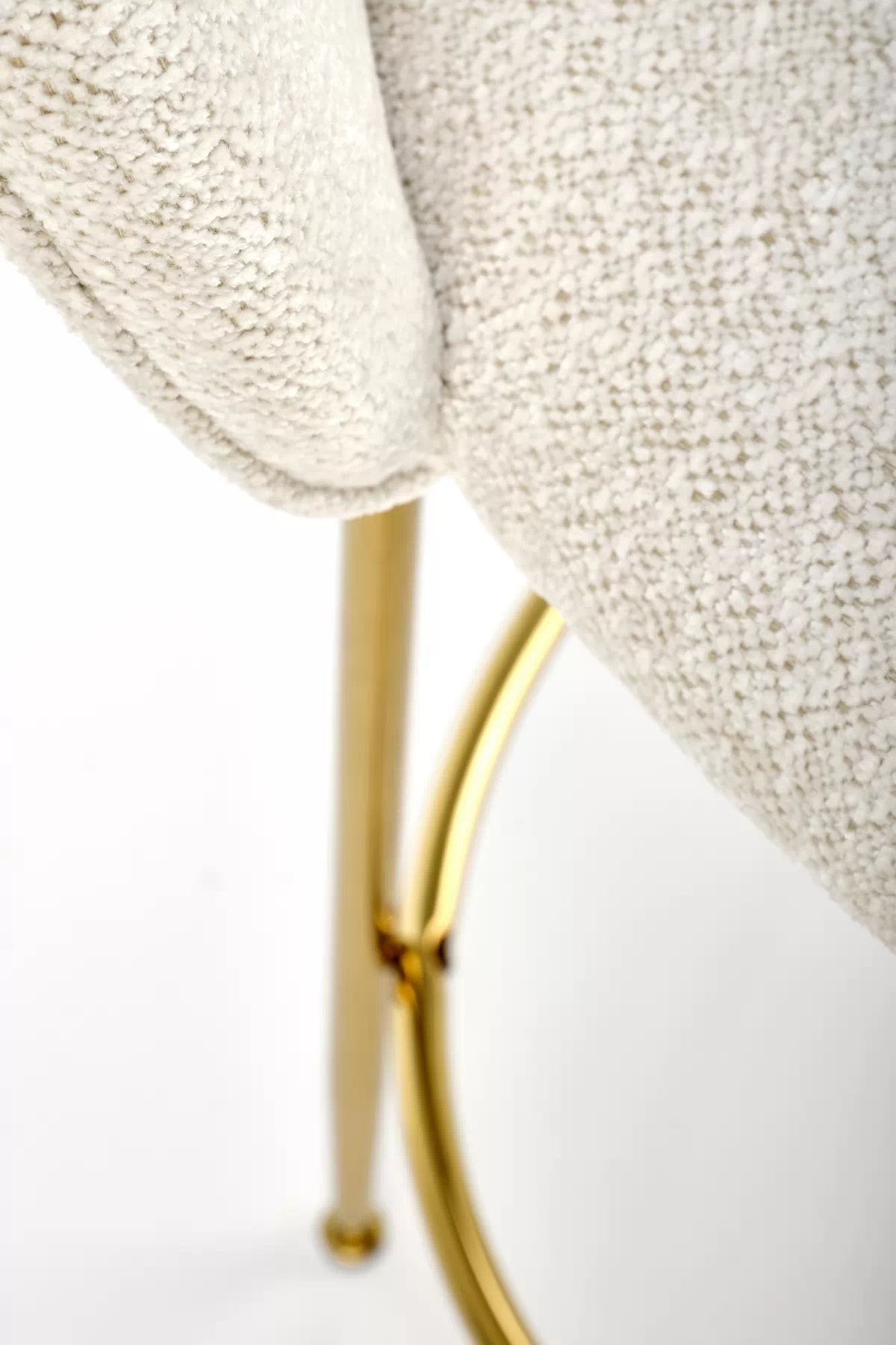 Barová židle H116 - krémová / žlutá Barová židle čalouněná h116 - Krémový / Podstavec