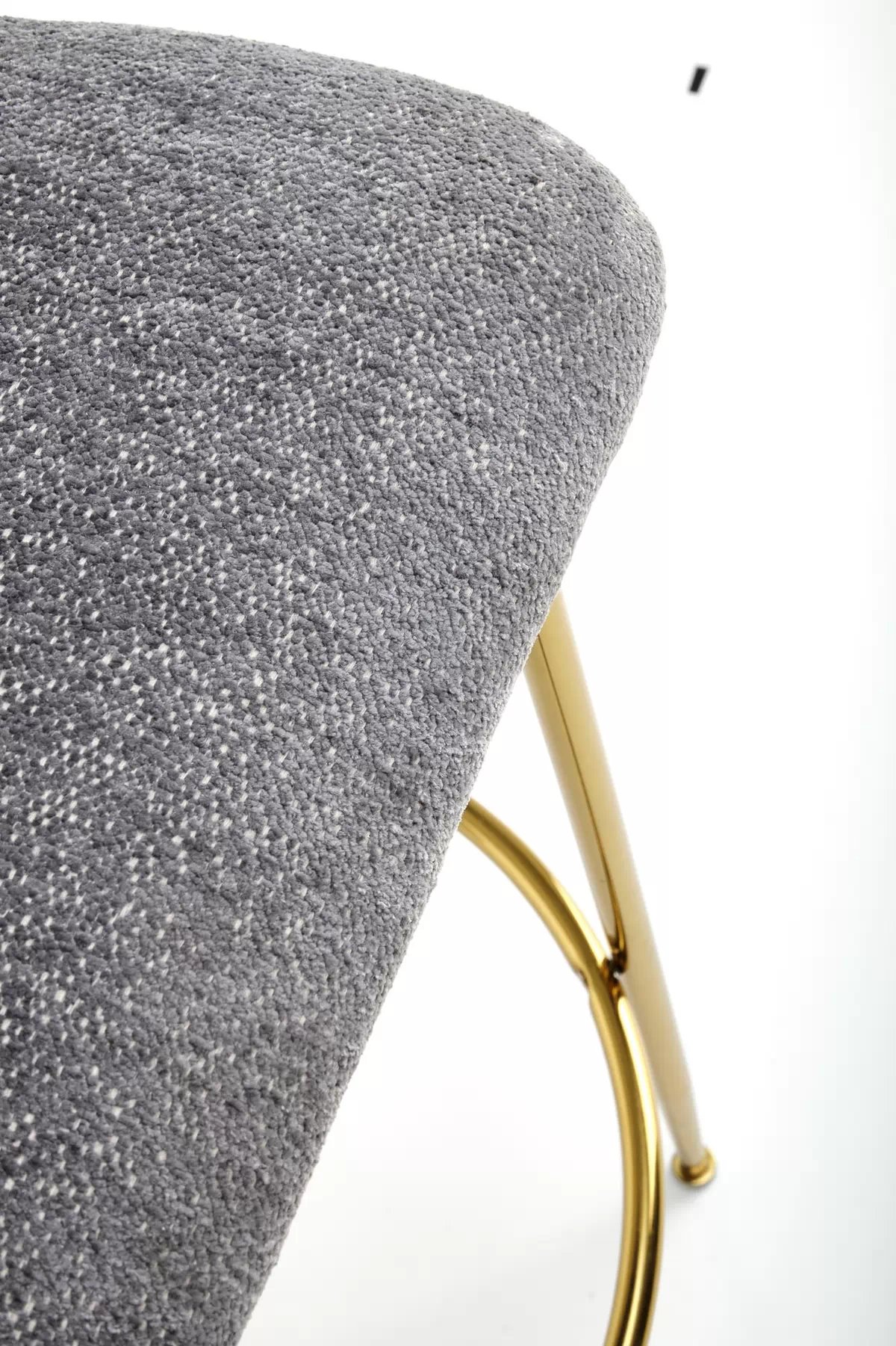 Barová židle H116 - popelavá / žlutá Barová židle čalouněná h116 - Popelový / Podstavec