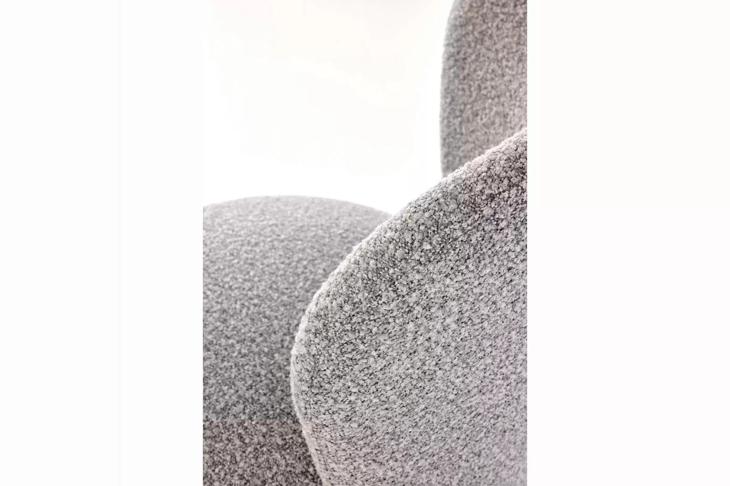 Barová židle s čalouněným sedákem Cavora - šedá / černá Barová židle s čalouněným sedákem Cavora - popelavá / černá