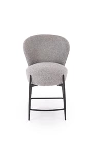 Barová židle s čalouněným sedákem Cavora - šedá / černá Barová židle s čalouněným sedákem cavora - popelavá / černá